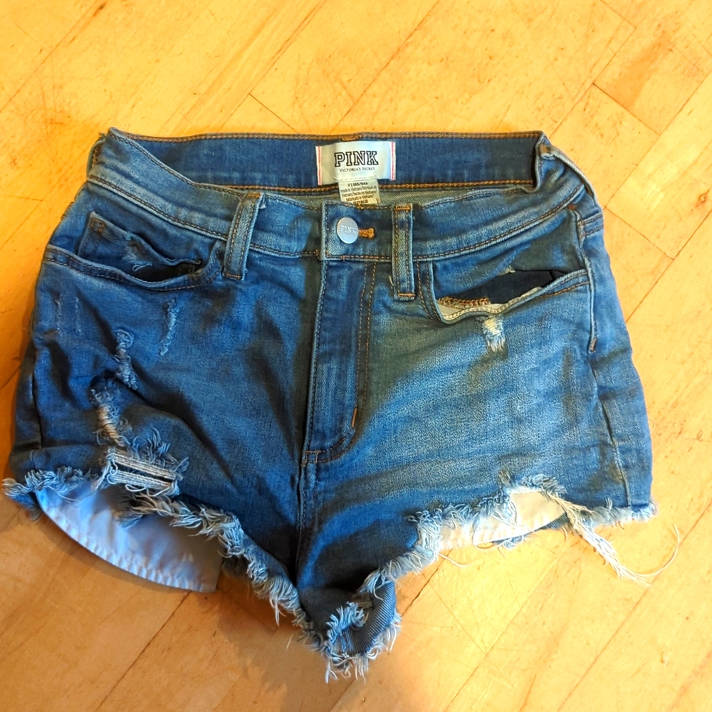 PINK brand jean shorts